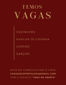 Diversas vagas para restaurante