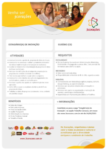 Vaga de Estágio de Inovação