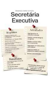 Vaga para Secretária Executiva