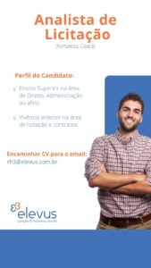 Vaga para Analista de Licitação