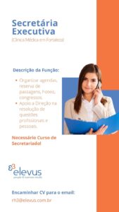 Vaga para Secretaria Executiva