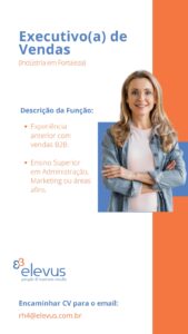 Vaga para Executivo de Vendas