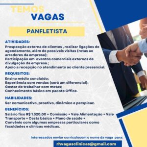 Vaga para Panfletista