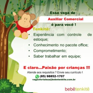 Vaga para Auxiliar Comercial