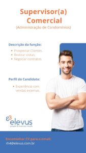 Vaga para Supervisor Comercial