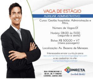 Vaga para Auxiliar Adminstrativo