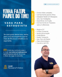 Vaga para Estoquista