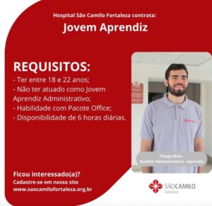 Vaga para Jovem Aprendiz (São Camilo)
