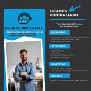 Vaga para Vendedor Externo