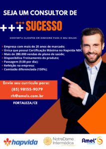 VAGA CONSULTOR(A) DE VENDAS