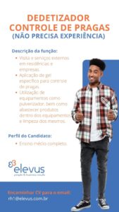 VAga para Dedetizador