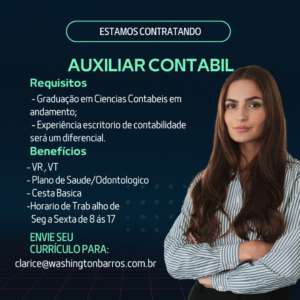 Vaga para Auxuliar Contábil