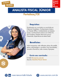 Vaga de Analista Fiscal