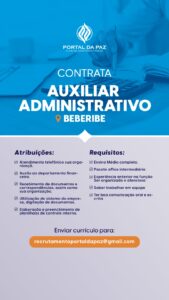 Vaga para Auxiliar Adminstrativo