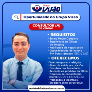 Vaga para Consultor de Vendas