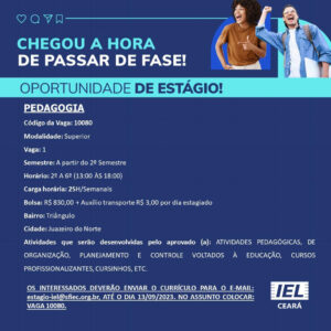 Diversas Vagas de Estágio