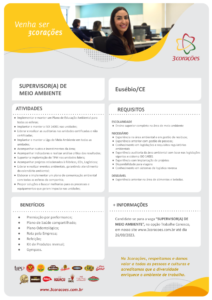 Vaga para Supervisor meio ambiente