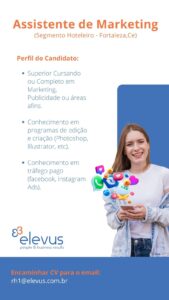 Vaga para Assistente de Marketing