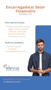 Vaga para Encarregado de Setor Financeiro