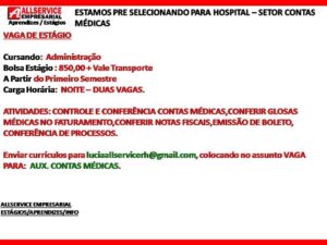 Diversas Vagas de Estágio