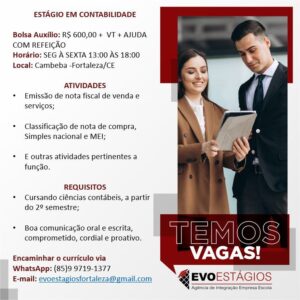 Vaga de Estágio em Contabilidade