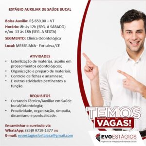 Vaga de Estágio Saúde Bucal