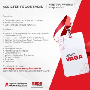 Vaga para Assistente Contábil