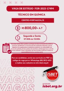 Diversas Vagas de Estágio em Fortaleza