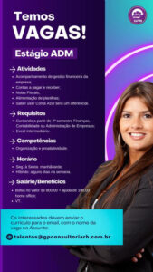 Vaga de Estágio em Administração