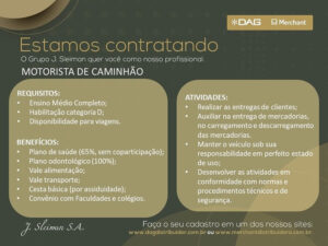 Vaga para Motorista de Caminhão