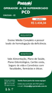 Vaga para Operador de Supermercado