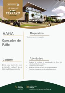 Vaga para Operador de Pátio