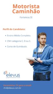 Vaga para Motorista de Caminhão