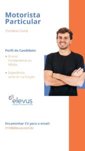 Vaga para Motorista Particular