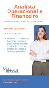 Vaga para Analista Operacional e Financeiro