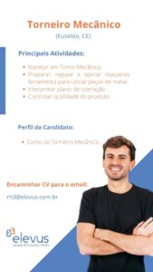 Vaga para Torneiro Mecanico