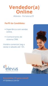 Vaga para Vendedor Online