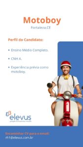Vaga para Motoboy