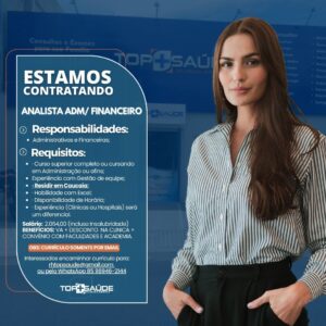 Vaga para Analista Administrativo