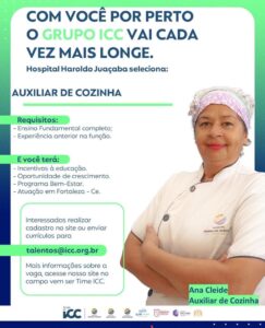 Vaga para Auxiliar de Cozinha