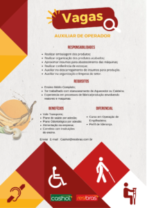 Vaga para Auxiliar de Operaçoes