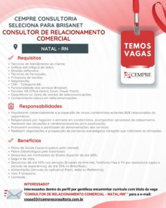 CONSULTOR DE RELACIONAMENTO COMERCIAL