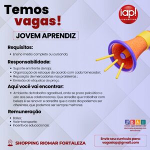 Vaga para Jovem Aprendiz