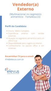 Vaga para Vendedor Externo