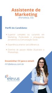 Vaga para Assistente de Marketing
