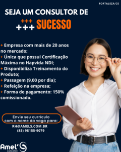 Vaga para Consultor de Vendas