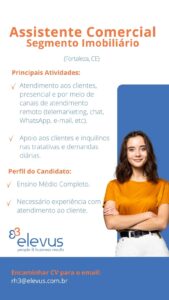 Vaga para Assistente Comercial