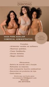 Vaga para Auxiliar Administrativo