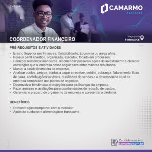 Vaga para Coordenador Financeiro