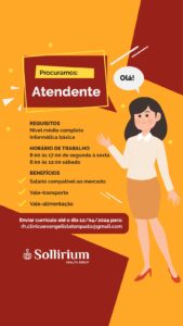 Vaga para Atendente